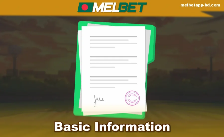 Data for profile verification in Melbet Bangladesh