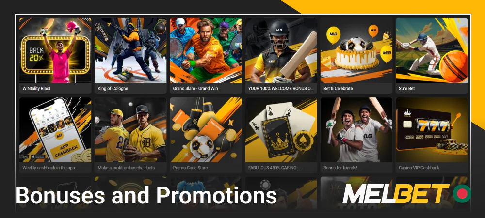 The Melbet website offers bonuses and promotions for Bangladesh players