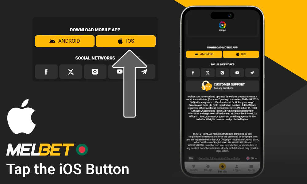 Downloading the Melbet app for iPhone is quick and secure