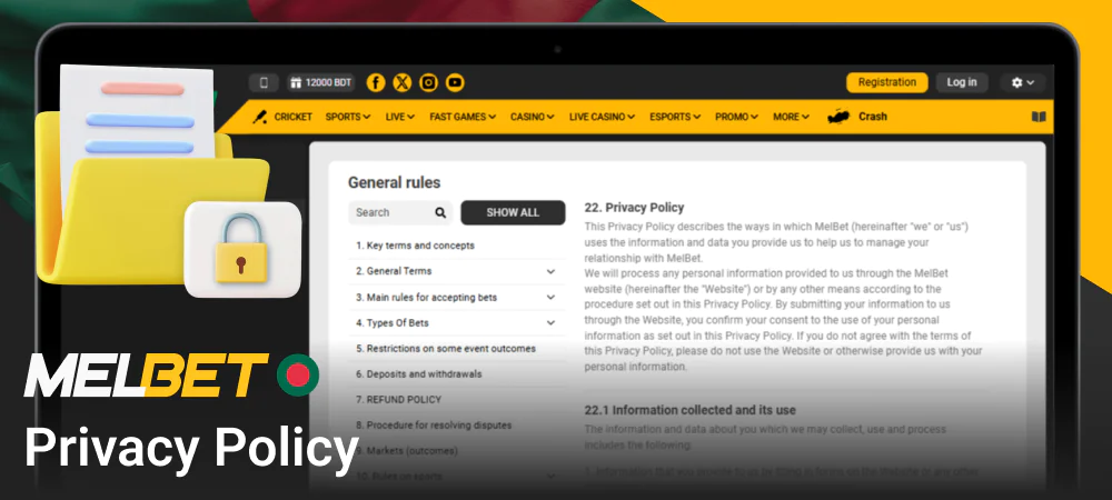 Melbet website privacy policy