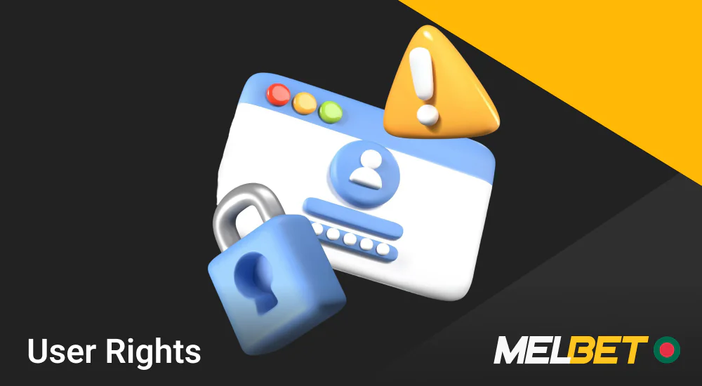 User Rights at Melbet website