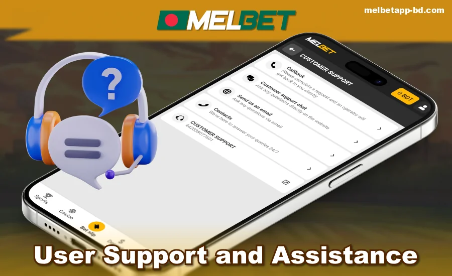 Bangladesh Customer Service on Melbet App